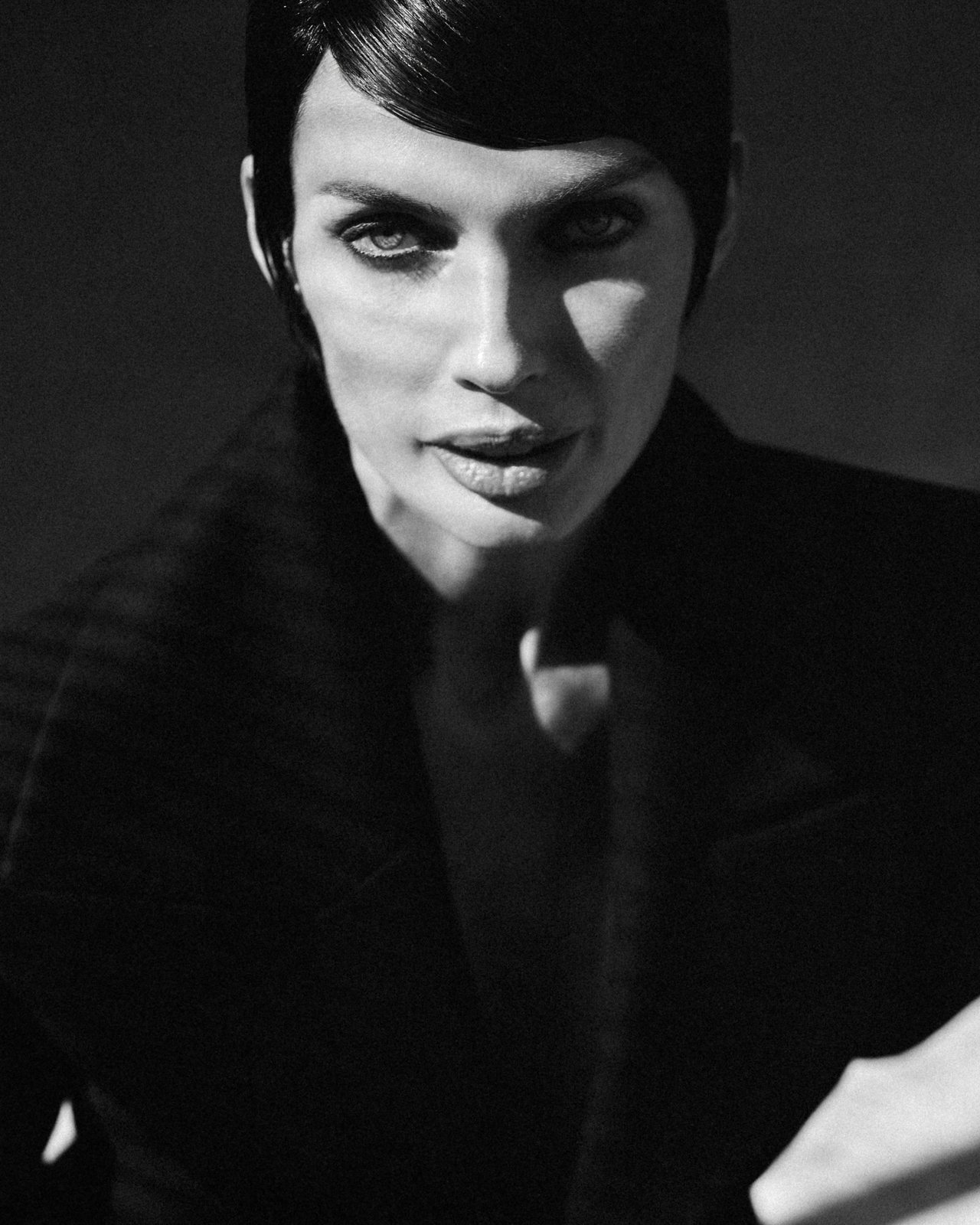 Natalia Boykova, low-key portrait