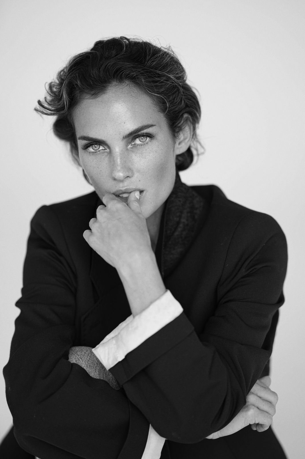 Natalia Boykova, studio portrait in a black blazer